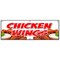 Signmission CHICKEN WINGSBANNER SIGN crispy spicy buffalo hot dipping sauce B-72 Chicken Wings - alternate 1